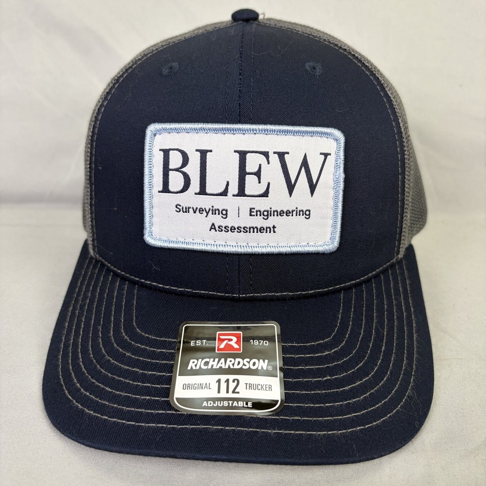 Richardson Hat 112 Trucker Men OSFM Navy Blue Blew Engineering Patch Snapback